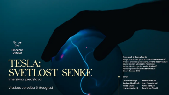 "Tesla: Svetlost senke": Imerzivna predstava o duhovnom životu velikog naučnika u Pinecone teatru (VIDEO)