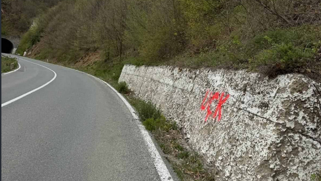 Grafiti "UČK" na putu ka jezeru Gazivode, građani uznemireni