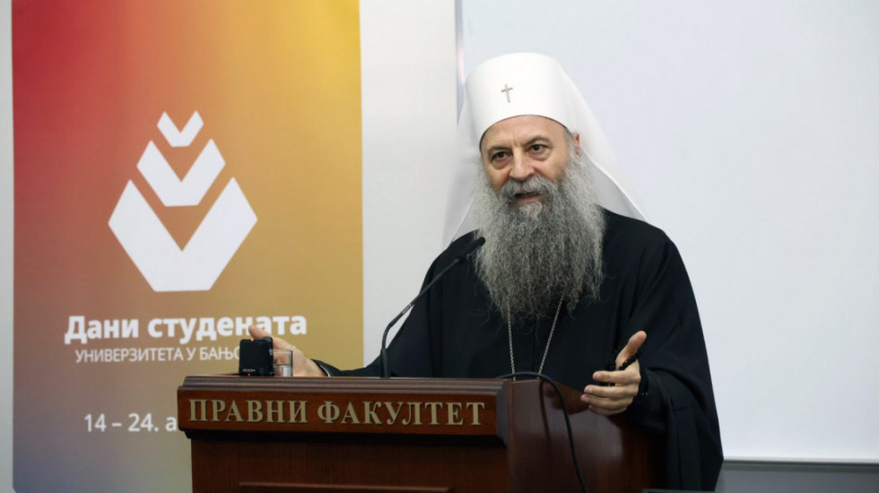 Patrijarh Porfirije razgovarao sa studentima Pravnog fakulteta u Banjaluci
