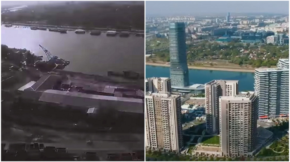 Od rugla do krune prestonice: Vučić objavio snimak "nekad i sad" – Beograd na vodi kao simbol moderne Srbije