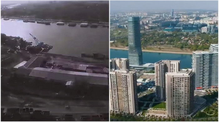 Od rugla do krune prestonice: Vučić objavio snimak "nekad i sad" – Beograd na vodi kao simbol moderne Srbije