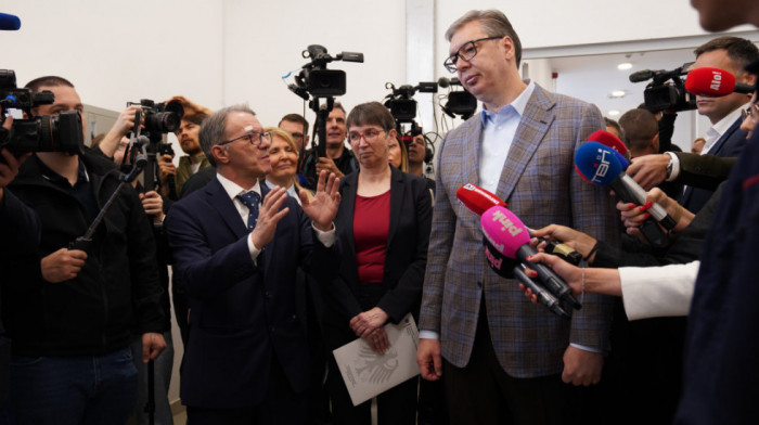 Otvaranje centra za dualno obrazovanje u Pančevu, prisustvuje Vučić