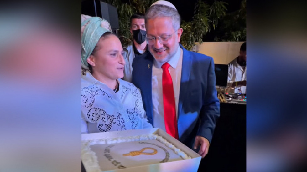 Kakva je poruka izraelskog ministra bezbednosti? Torta sa vešalima na rođendanu Ben Gvira izazvala osude javnosti