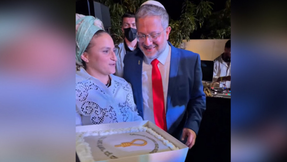 Kakva je poruka izraelskog ministra bezbednosti? Torta sa vešalima na rođendanu Ben Gvira izazvala osude javnosti
