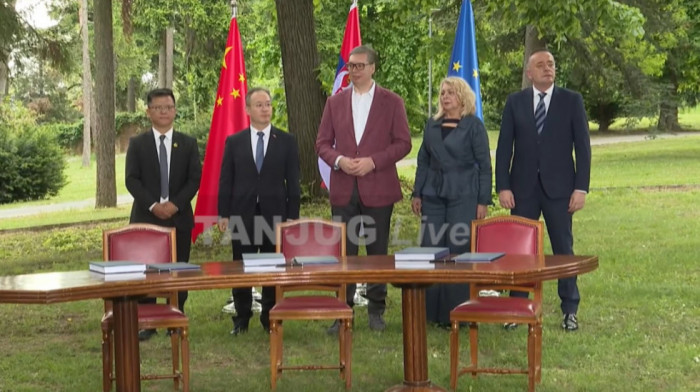 Vučić u Vili MIr: Potpisivanje dokumenata o izgradnji puta Vožd Karađorđe