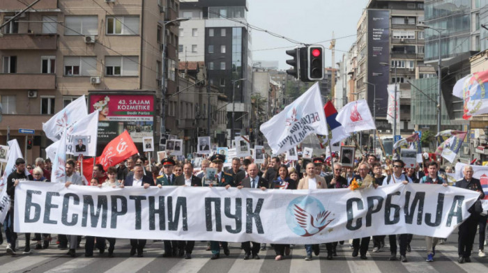 U Beogradu marš Besmrtni puk povodom Dana pobede nad fašizmom