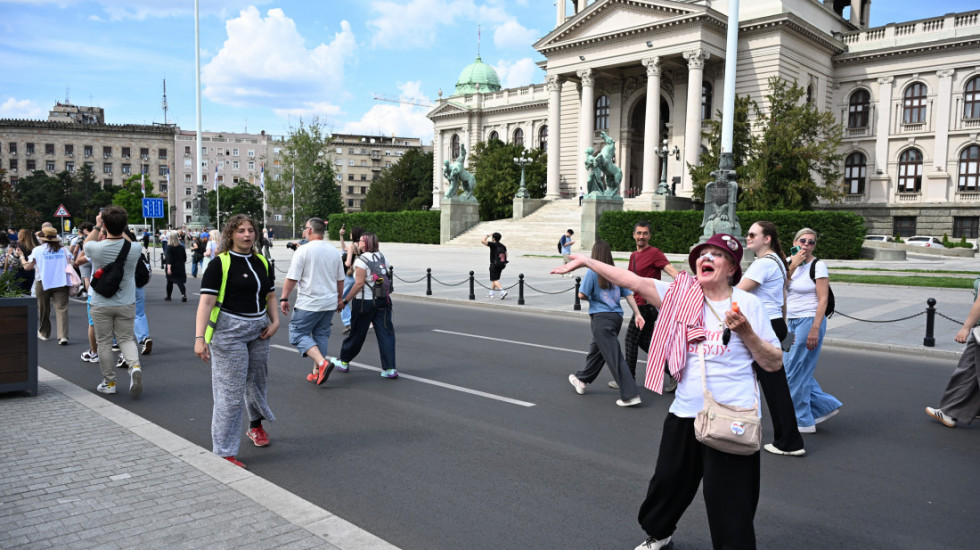 U Beogradu održana protestna šetnja studenata u blokadi