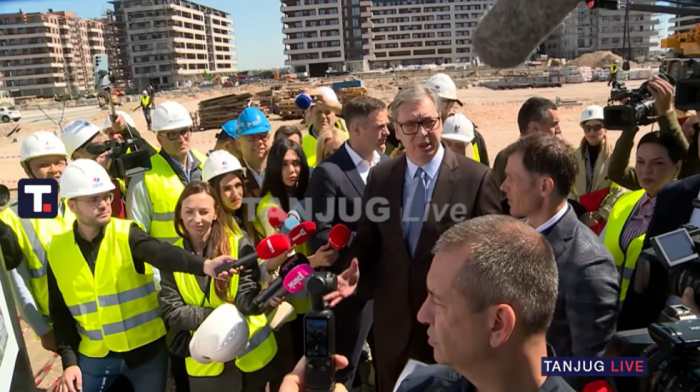 Vučić obilazi radove na gradilištu "Expo 2027" u Surčinu
