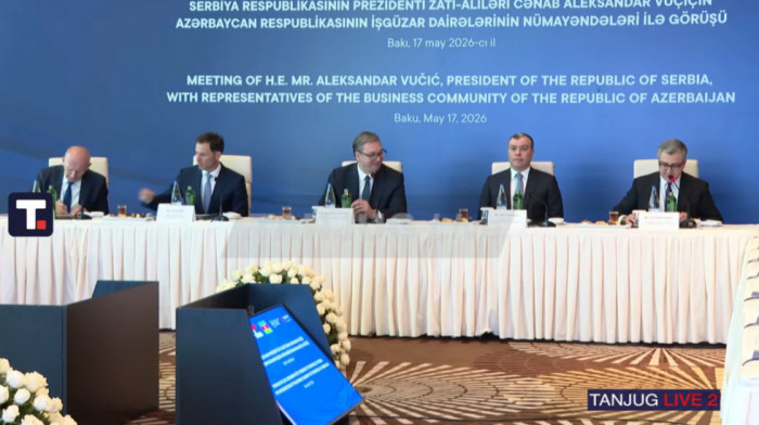 Vučić se sastao s predstavnicima najvećih azerbejdžanskih kompanija u Bakuu