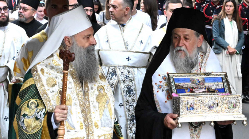 Patrijarh Porfirije: Časni pojas presvete Bogorodice biće u Hramu do 5. juna