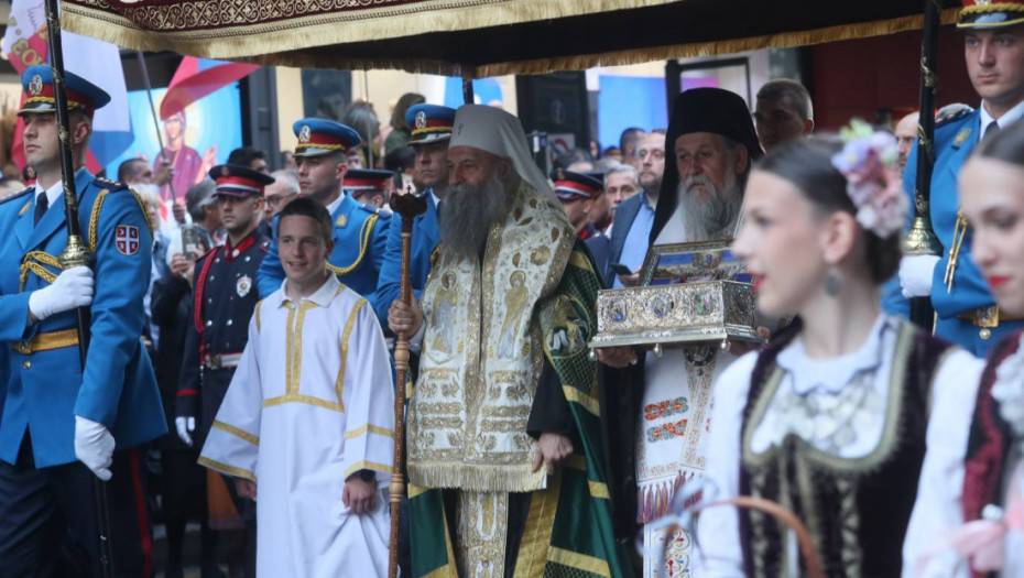 Patrijarh 6. juna u Hramu Svetog Save služi liturgiju pred Pojasom presvete Bogorodice
