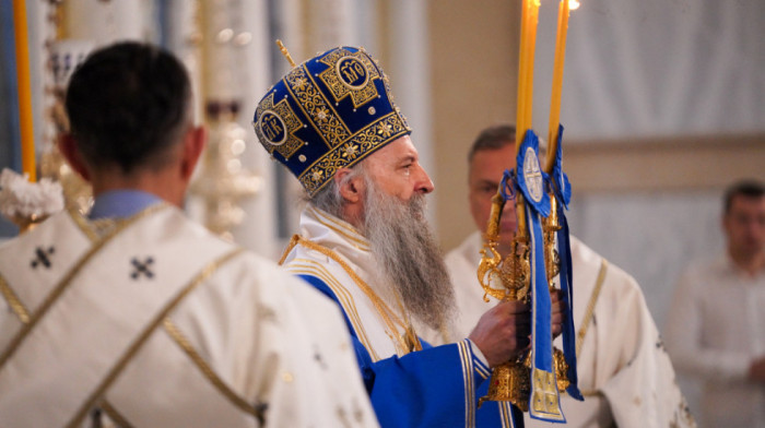 Patrijarh Porfirije služio Svetu liturgiju u Sabornoj crkvi u Beogradu
