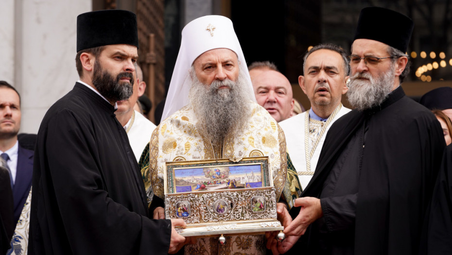 Porfirije: Donošenje Pojasa Presvete Bogorodice u Beograd posledica dugih veza manastira Vatoped i srpskog narod