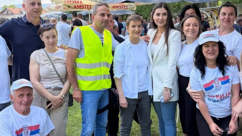 Brnabnić u Pirotu: Mi se borimo za jedinstvenu Srbiju, bez podela i bez mržnje