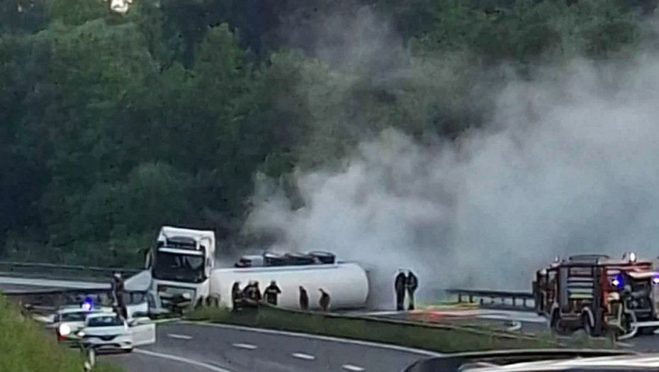 Kolaps na A4 u Hrvatskoj: Saobraćaj obustavljen, prevrnula se cisterna na autoputu