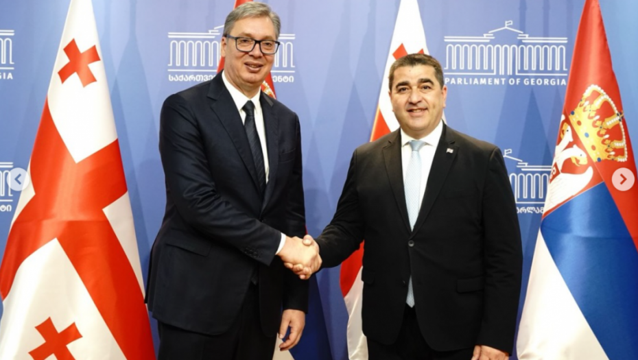 Vučić: Parlamentarna saradnja može da bude dodatni zamajac odnosima Srbije i Gruzije