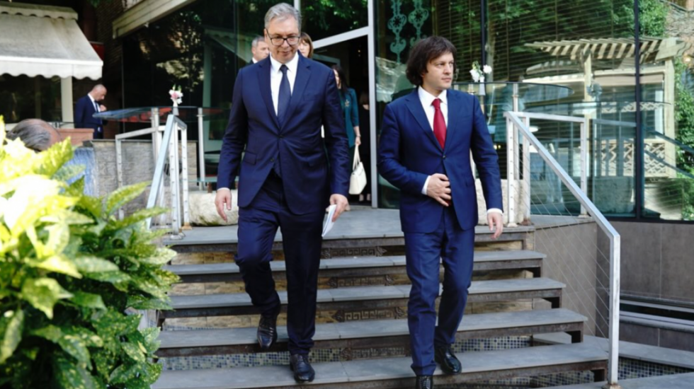 Vučić na ručku koji je u čast delegacije Srbije priredio predsednik Vlade Gruzije