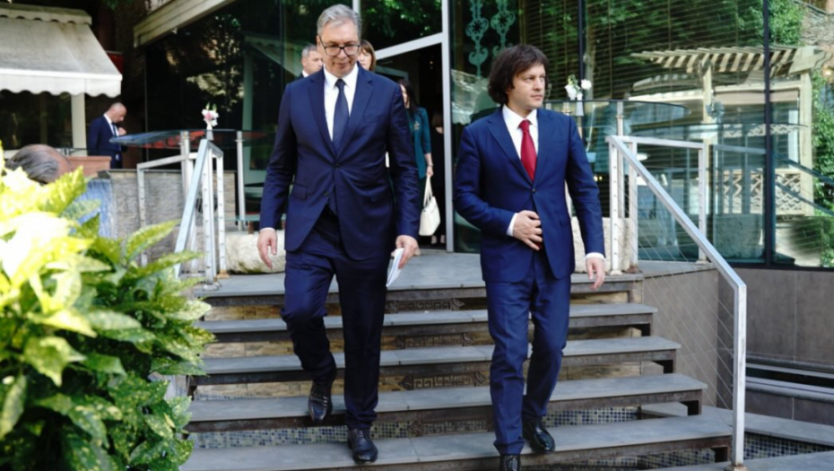 Vučić na ručku koji je u čast delegacije Srbije priredio predsednik Vlade Gruzije
