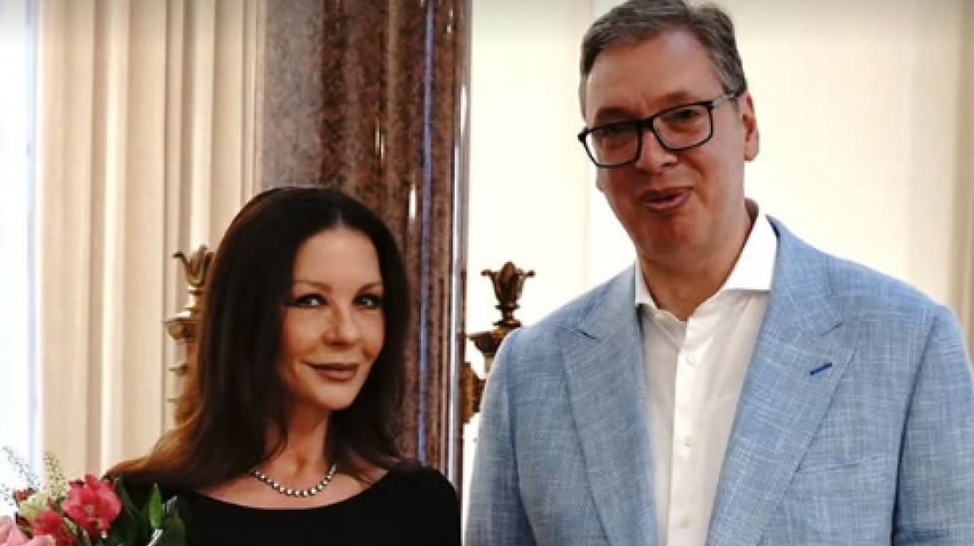Predsednik Vučić ugostio holivudsku glumicu Ketrin Zitu-Džouns