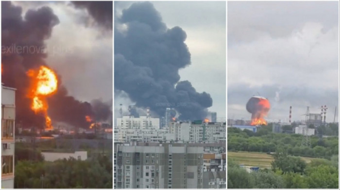Novi talas napada na rusku energetsku infrastrukturu: Rafinerija u plamenu, aerodromi u Moskvi obustavili letove (VIDEO)