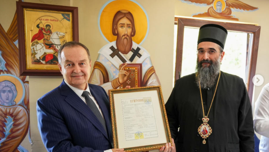 Dačić obeležio 60 godina od krštenja u manastiru Ajdanovac: "Dobio sam drugu šansu u životu"