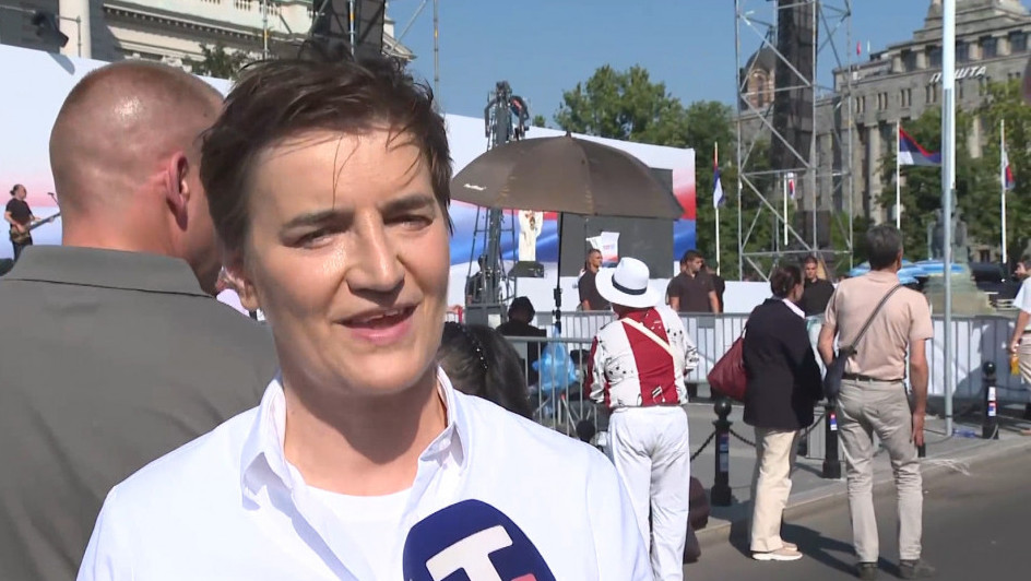 Brnabić: Građani koji pristižu na skup već poslali poruku da je Srbija jedna porodica