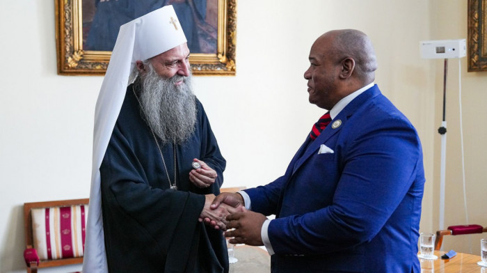 Patrijarh Porfirije razgovarao sa savetnikom predsednika SAD pastorom Bernsom