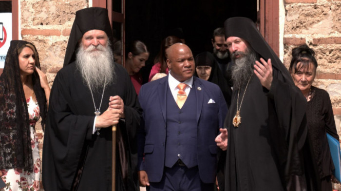 Patrijarh Porfirije i pastor Berns stigli u manastir Gračanica