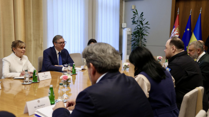 Vučić se sastao sa predsednikom Vrhovne rade Ukrajine Ruslanom Stefančukom