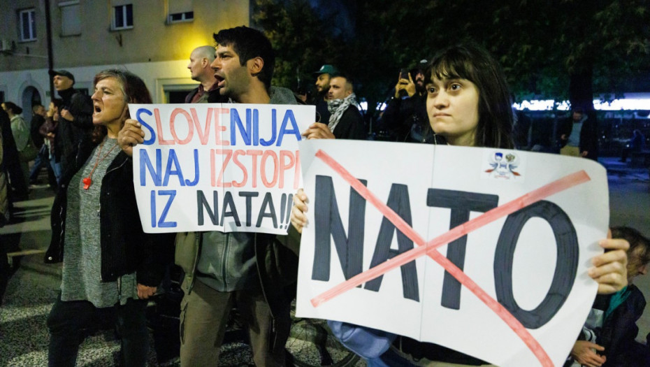 Demonstranti u Sloveniji traže izlazak iz NATO-a i uvođenje sankcija SAD i Izraelu