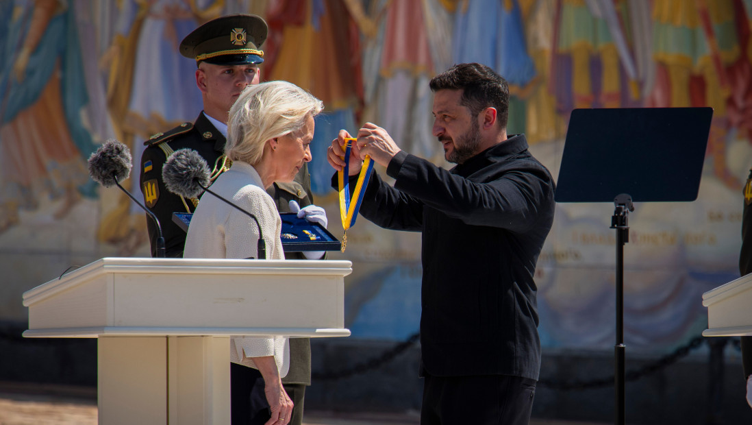 Zelenski uručio ukrajinski Orden Evrope Ursuli fon der Lajen