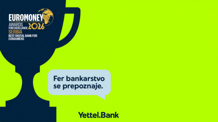 Yettel Bank najbolja digitalna banka za korisnike u Srbiji: Euromoney nagrada iz Londona
