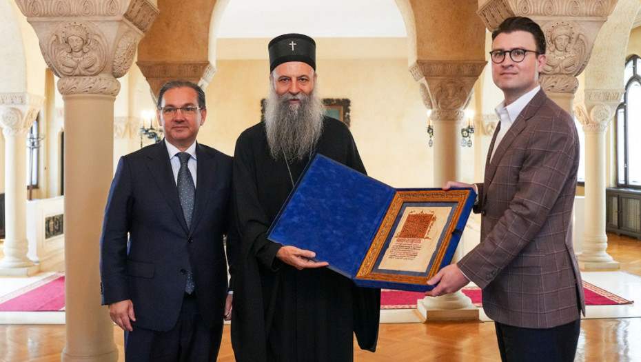 Porfirije sa predstavnicima Srpsko-američkog kongresa o zaštiti srpske baštine na Kosovu i Metohiji