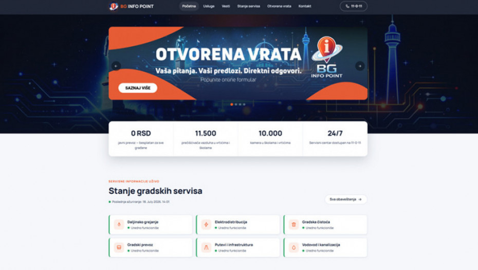 Otvorena vrata u BG Info Point-u: Građani mogu da prijave komunalne probleme i druge predloge nadležnim institucijama