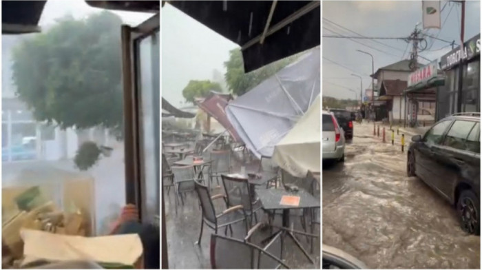 Dramatični video-snimci nevremena: Ovako je Novi Pazar poplavljen za svega par minuta (VIDEO)