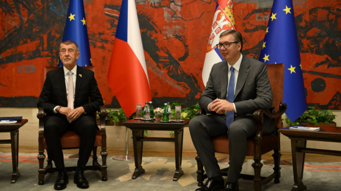Počeo sastanak Vučića i Babiša u Beogradu: U fokusu ekonomija, investicije i EXPO 2027