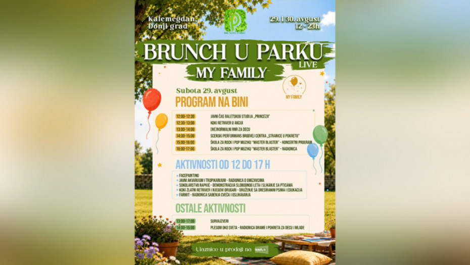 Brunch u parku nudi najveću avanturu za najmlađe ovog leta