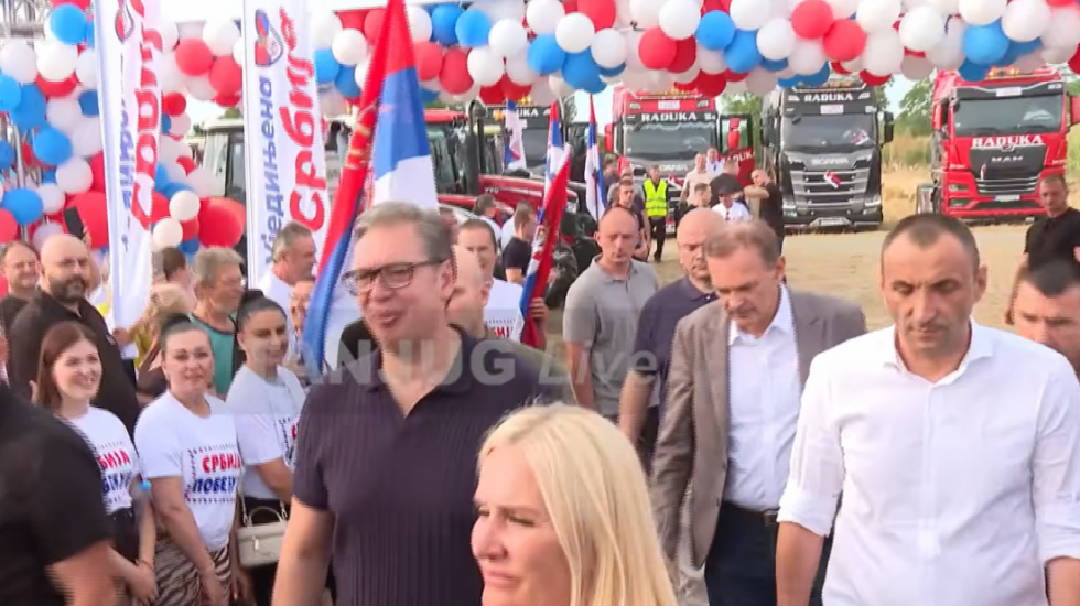 Predsednik Vučić u Banovom polju kod Bogatića