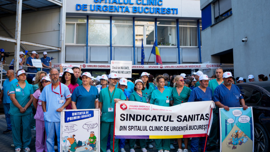 Štrajk "belih mantila" u Rumuniji:  Hiljade zdravstvenih radnika nezadovoljno najavljenim restriktivnim merama