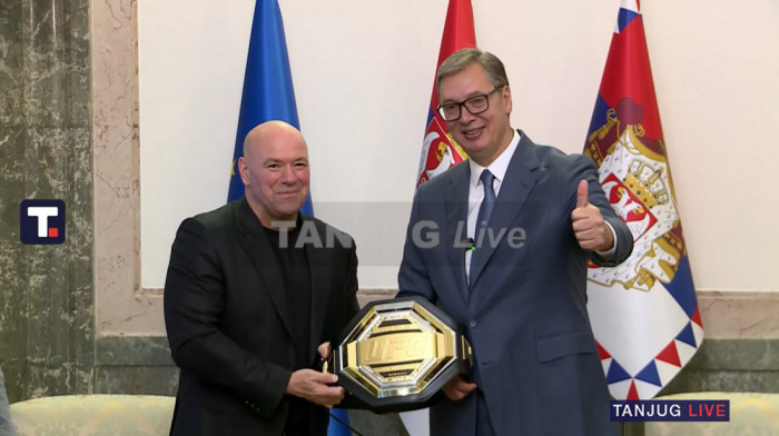Vučić se sastao sa delegacijom UFC na čelu sa Dejnom Vajtom