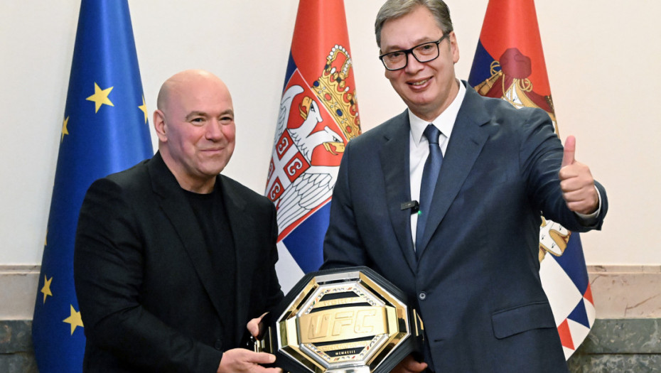 Vučić sa Vajtom iz UFC: Hvala što ste izabrali Srbiju, ugostićemo vas najbolje moguće