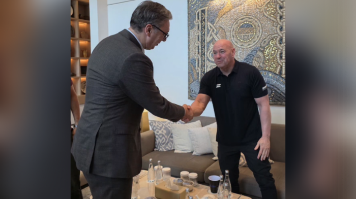 "Drago mi je što ljudi poput njega prepoznaju potencijal Srbije": Predsednik Vučić se sastao sa Dejnom Vajtom iz UFC-a