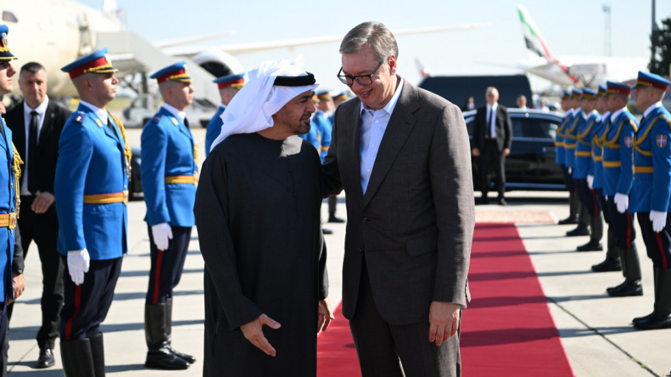 Predsednik Srbije ispratio Mohameda bin Zajeda: Poseta važna za odnose Srbije i UAE