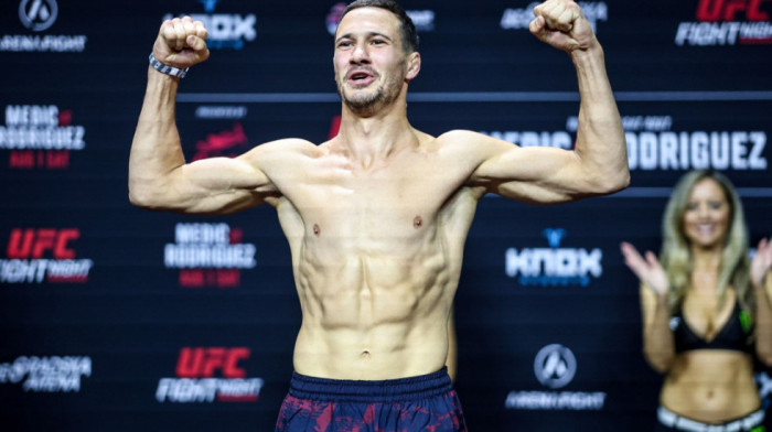 Sjajan UFC debi Nikolića: Slavlje i paklena borba sa Vologdinom pred beogradskom publikom