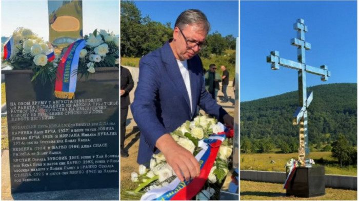 Vučić na Petrovačkoj cesti: Obaveza da stradali nikada ne budu zaboravljeni (VIDEO)