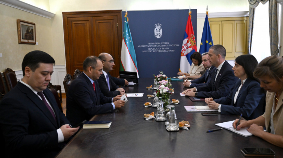 Đurić sa zamenikom ministra inostranih poslova Uzbekistana o odnosima i saradnji