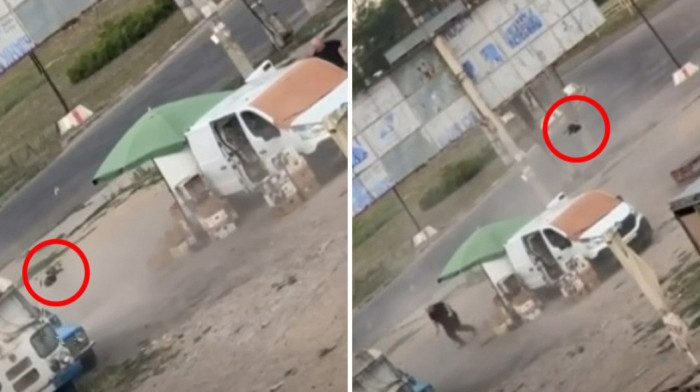 Zelenski objavio snimak napada dronom na civila u Hersonu: Rusija vodi "ljudski safari" (VIDEO)