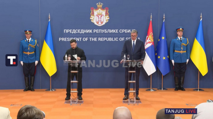 KONFERENCIJA ZA MEDIJE Vučić: Podržavamo povelju UN, rezoluciju, tj. teritorijalni integritet Ukrajine