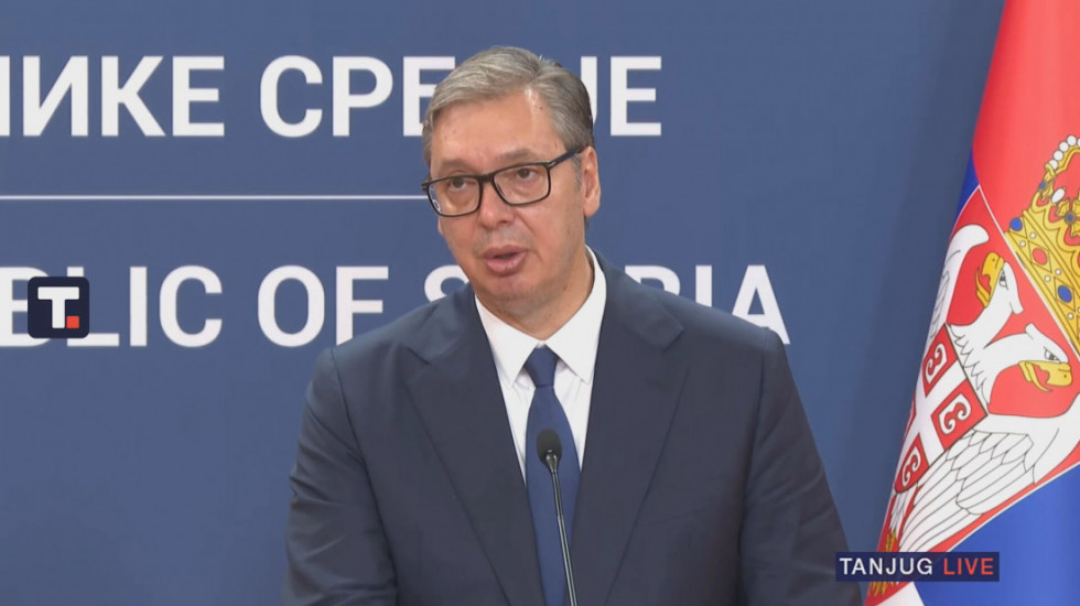 KONFERENCIJA ZA MEDIJE Vučić: Podržavamo povelju UN, rezoluciju, tj. teritorijalni integritet Ukrajine