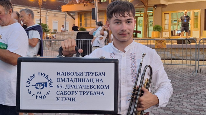 Mladen Krstić (15) ponovo najbolji mladi trubač 65. Sabora u Guči